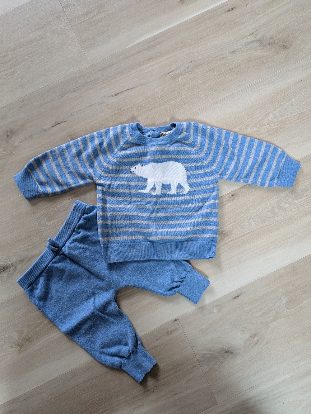 Hatley Blue Bear Sweater & Pants Set